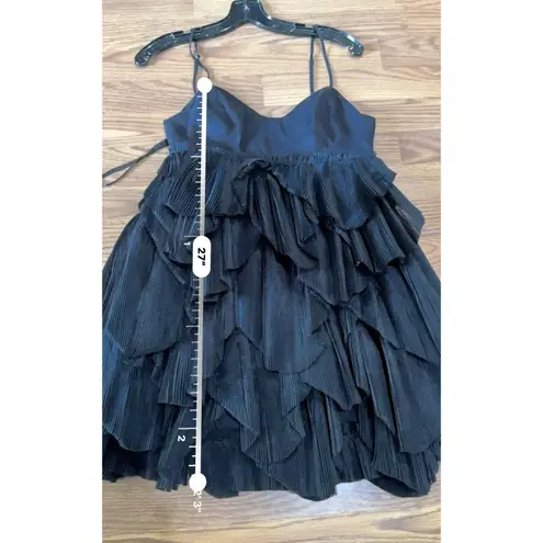 AJE. black ELSIE PLEAT MINI COCKTAIL PARTY DRESS size 8