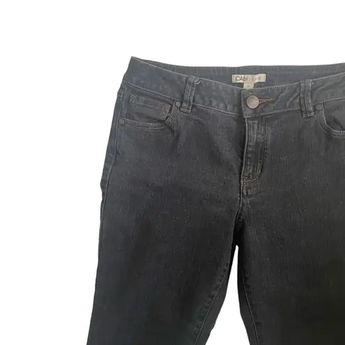 CAbi  Women Jeans 8 Black Skinny Leg Stretch Streetwear Y2K Sustainable Denim‎