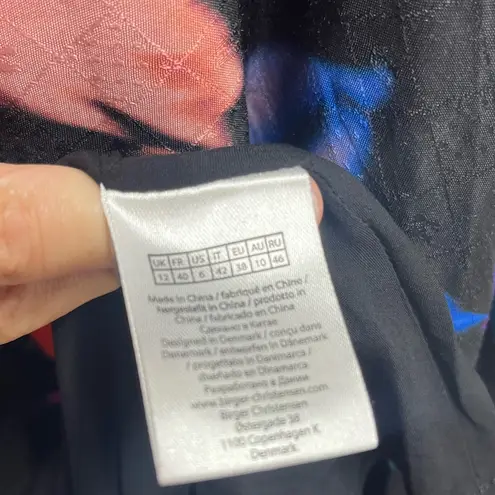 ROTATE NEW NWT Frederikke floral halterneck dress multicolor size 8 (38) Black