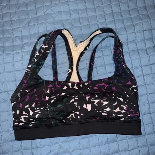 Lululemon  Splendour‎ Bra Shadow Wrap Multi Black 6