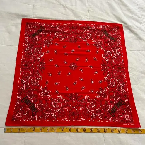 Red paisley bandana print bandana 0416