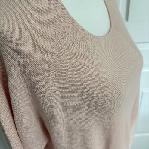 MM. LAFLEUR Pink Tencel Blend Long Sleeve Pullover Sweater Size Medium