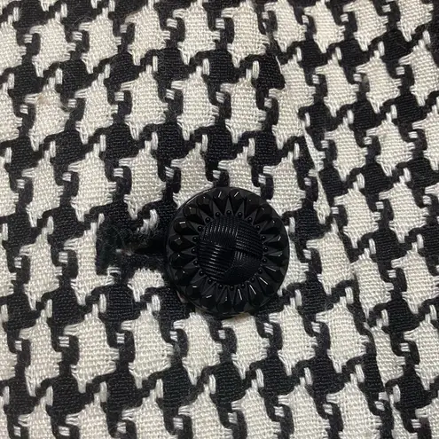 Morgan Miller Tweed Houndstooth Blazer Black Size 8