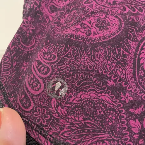 Lululemon Women's Lined Sheer Mesh Inserts Athletic Shorts Sz 6 Purple - Image 7