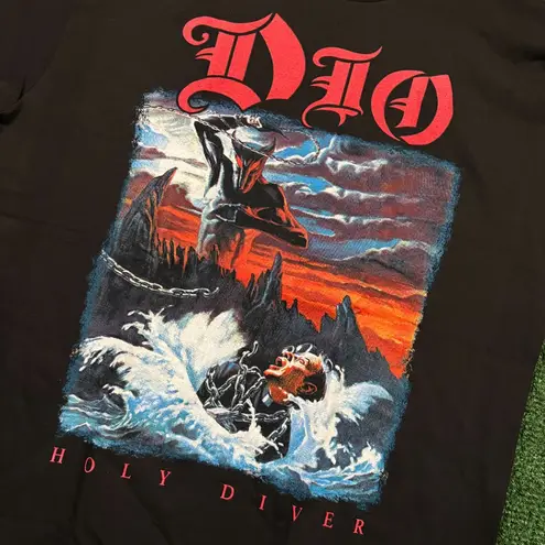 Dio Holy Diver Debut Album Heavy Metal Band Tee L