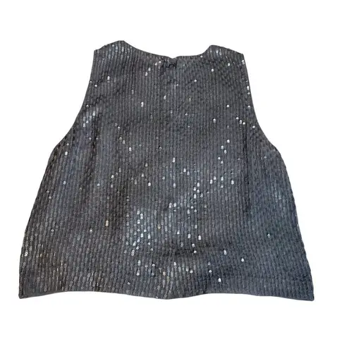 Ellen Tracy Button Down Sequin Top Camisole Petite 8 Small Vintage Linda Allard
