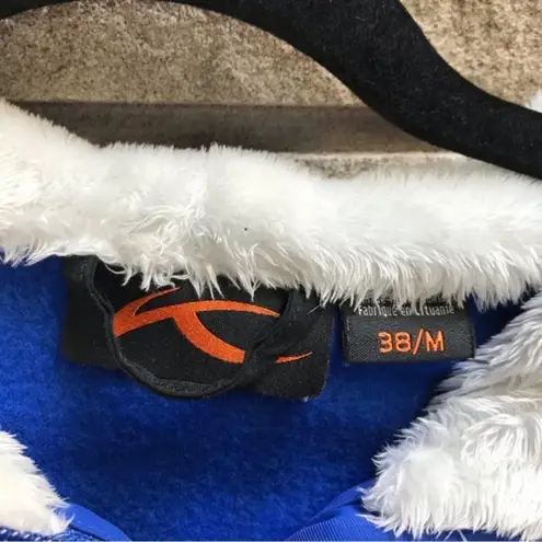 KJUS Spirit Of Skiing embroidered zip hoodie cashmere Blue Medium