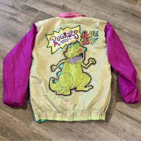 Nickelodeon  Adult Rugrats Cartoon Reptar Rollin' Deep Windbreaker Size Medium
