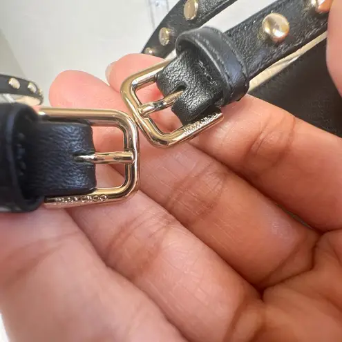 Jimmy Choo Lark 100 Studded Black Bootie Leather Heels Size 39.5