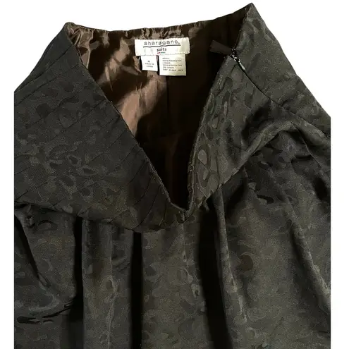 Sharagano Witchy Ghost Animal Print Black Skirt 8