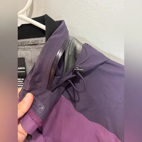 Outdoor Research Womens Pertex Shield Shell Jacket Small Hidden Hood Purple