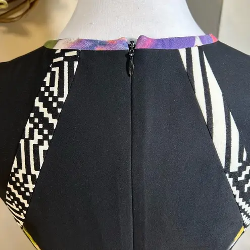 Nicole Miller NICOLE MILER Atelier Silk Pleated Front Hem Blend Sleeveless Sheath Dress Size 4