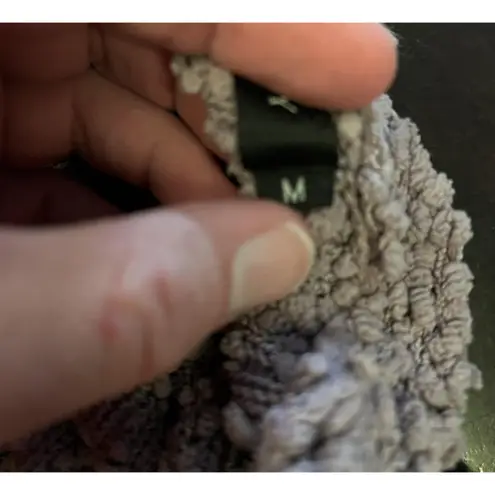 Merokeety Sweater Womens Medium Purple Popcorn Knit Open Front Cozy Cardigan