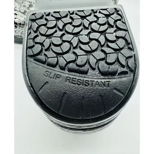 Dansko Professional Clogs Size 40 Floral Metallic Nursing Excellent Condition