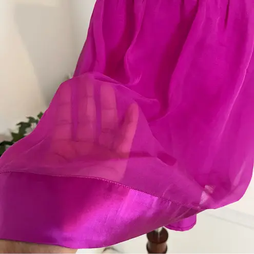 Bebe Y2K fuscia silk beaded babydoll with adjustable straps #glam #siren #Y2K