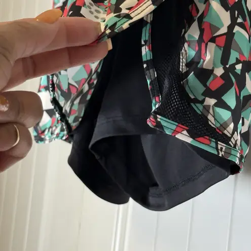 Be inspired Women Abstract Athletic Plus Size Skort Shorts Workout Tennis Sz L #