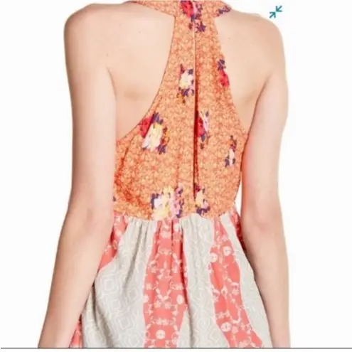 Free People  Dream Darlin Floral Patchwork Tank Top