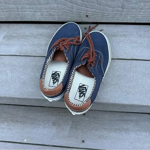 Vans  Navy/Brown/Denim Dress Blues Sneakers Skate Shoes | Women’s 8 Mens 6.5
