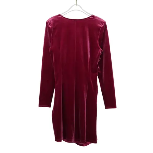 I.N.C. International Concepts Pink Velvet Wrap Mini Dress Medium Size undefined