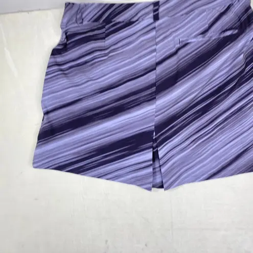 Nike Golf Women's Hyper Speed Skort Purple Black Stripe Tech Skirt w/ Shorts