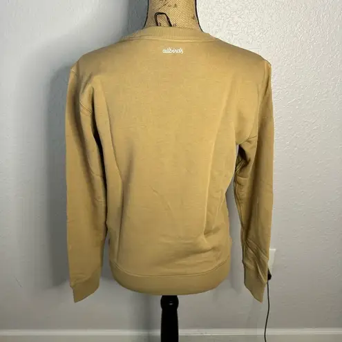 Allbirds NWT Women Size S R&R Hazy Beige Crew Terry Sweatshirt Hemp Cotton Gym