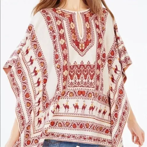 BCBGMAXAZRIA  | Boho Aztec Poncho Shrug Kalanie Caravan Knit Size S Small - RARE - Image 1