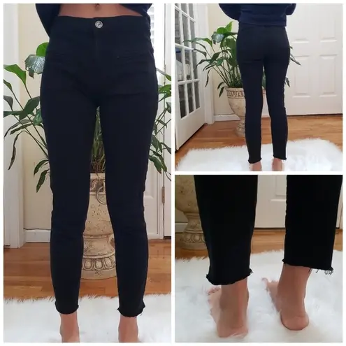 Equipment x Kate Moss Black Warren Raw Hem Skinny Jean See Description