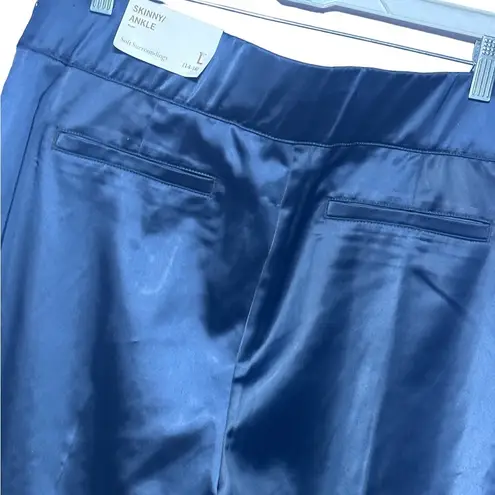 Soft Surroundings Chameleon Blue Skinny Ankle Pant NWT Large Navy To Black 14-16