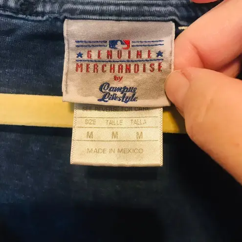 NEW YORK YANKEES MLB Womens Fitted Shirt Blue Size M