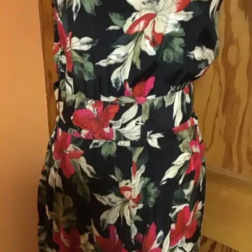 Vintage 90s floral pin up style dress Size 10