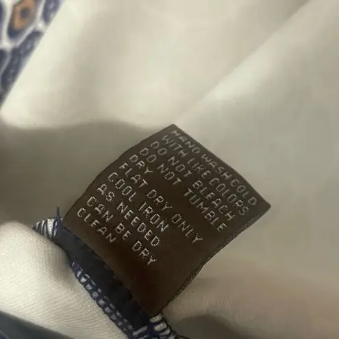 J. McLaughlin Devon Geometric Sheath Dress Blue Tan Geometric Career Stretch