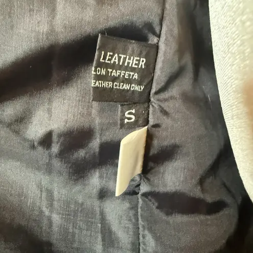 Vintage Winlit Leather Trench Coat S Black Paisley Embossed 80s Western Korea