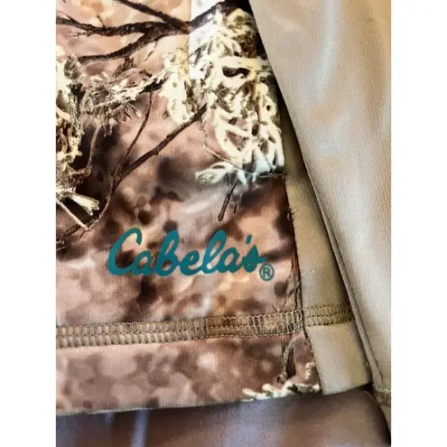 Cabela's Outfit Her Camo zip up • Woman’s Small Teal Accents
