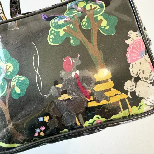 Nick & Nora Vintage French Poodles Travel mini tote bag