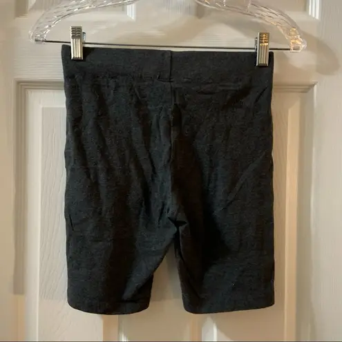 Forever 21  Grey Elastic Waist Pull On Biker Shorts S
