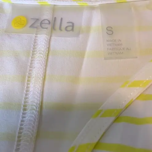 Zella  Yellow & White Women’s Performance Tank Top