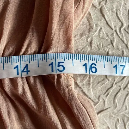 Ale By Alessandra Livia Womens Long Sleeve Romper Tassel V Neck Latte Cream Size