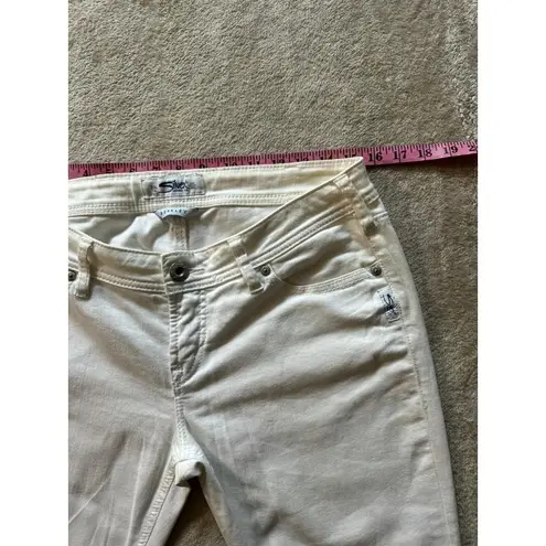 Silver Jeans Women's Berkley Ankle Skinny Stretch White Denim Jeans Pants Sz 31