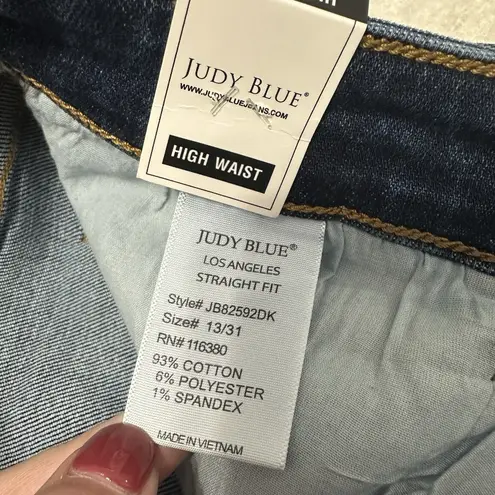 Judy Blue NEW Jeans Womens 13/31 Stretch Straight Fit High Waist Medium Wash