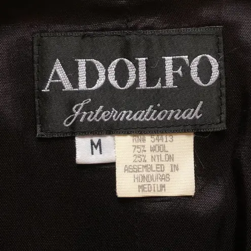 Adolfo Vintage Houndstooth Waistcoat Vest Size Medium Rainbow Houndstooth 90s Academia