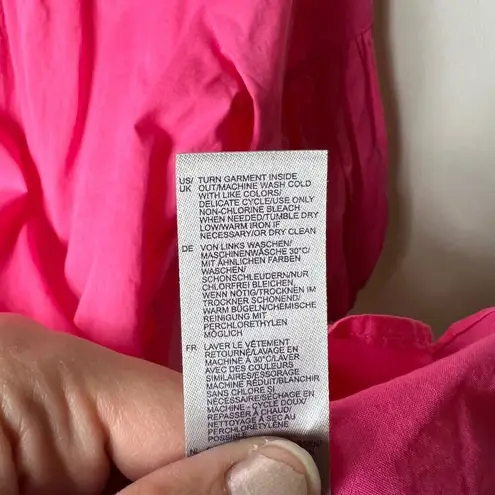 NYDJ NWT button up boho blouse pink peony women’s size XS