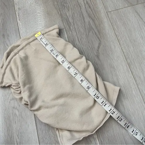 DISSH Tube Top strapless ruched crop womens Beige (xsmall) going out minimalist Size XS