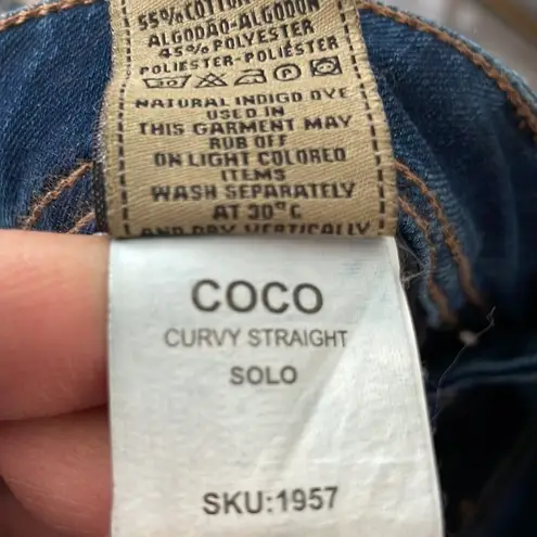 DL1961  Coco Curvy Straight Jeans Solo Dark Wash