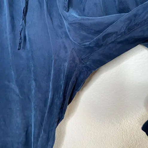 Johnny Was Womens Navy Blue Alice Jogger Pants XL Cupra Blend