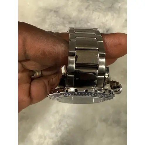 SO&CO New York Men’s Blue Dial Watch Date Day Stainless Steel 100M Quartz Silver