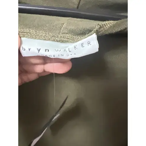 Bryn Walker Dimitri Tunic Top Womens Medium Olive Minimalist Boxy