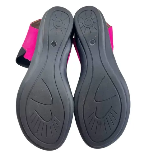 SESTO MEUCCI Eirlys Sling Back Sandals Blue Pink Soft Nubuck Italy Size 9