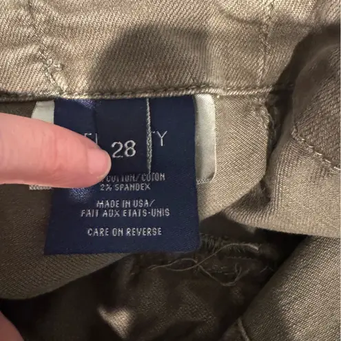 Fidelity Denim Jaxton Slouchy Relaxed Cargo Jean in Belmont Olive NWT Green Size 28