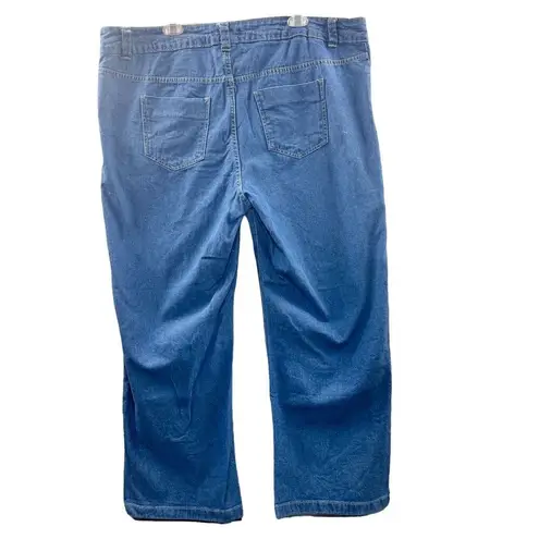 Woman Within Plus Size 22W Blue Relaxed Fit Denim Jeans