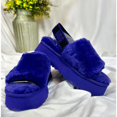 Ugg Disco Slide Platform Back Strap Boho Retro Violet Life 7 Blue